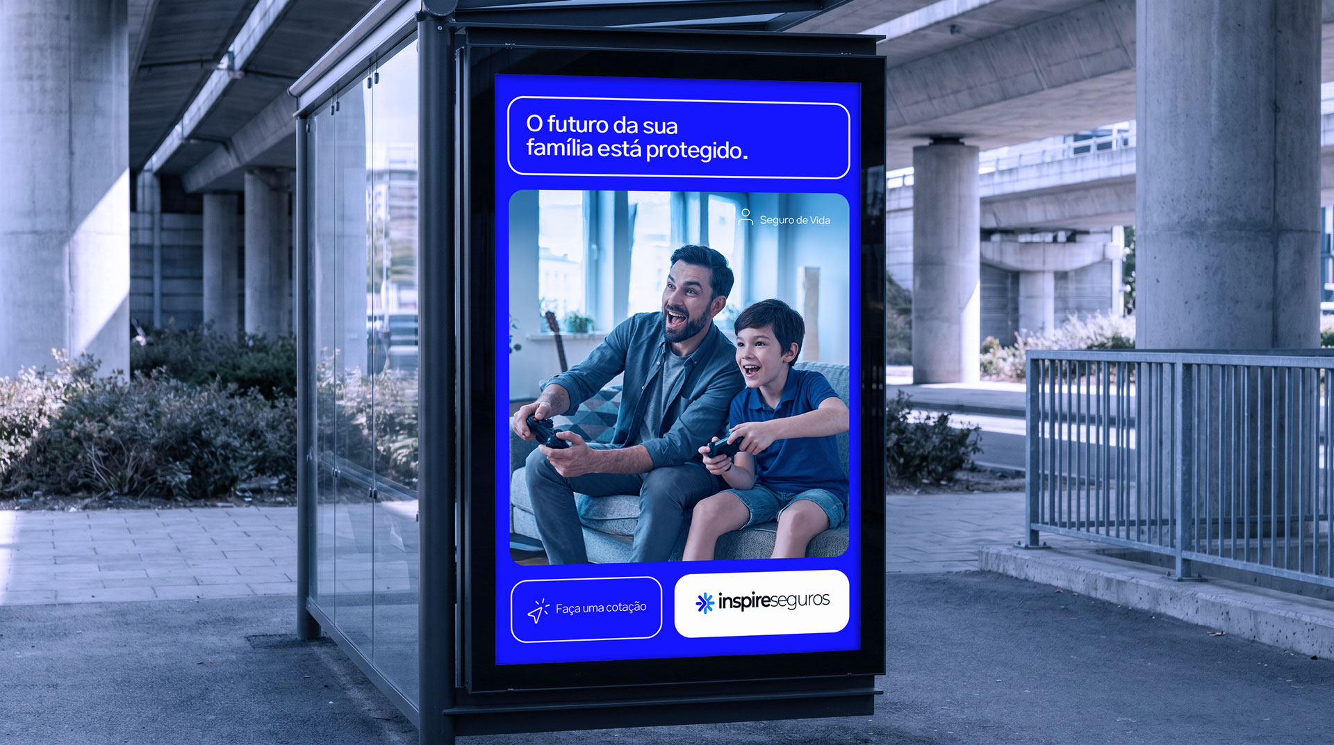 Mockup de aplicação para Inspire Seguros